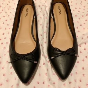 NWOT Target Bow tie black flats